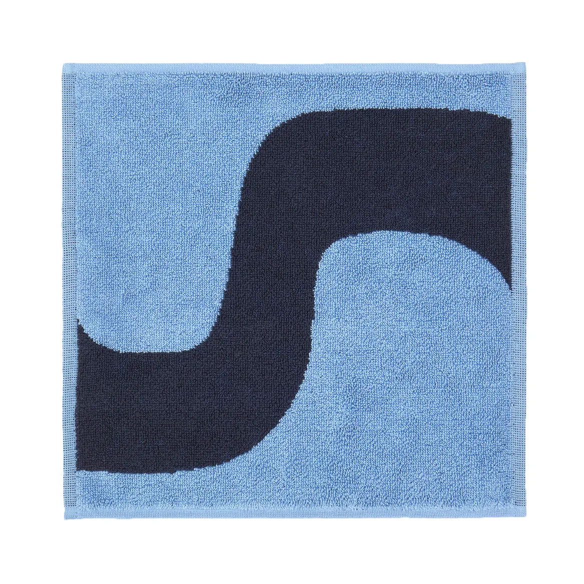 Petite serviette Seireeni 30x30 cm, Bleu foncé-bleu Marimekko