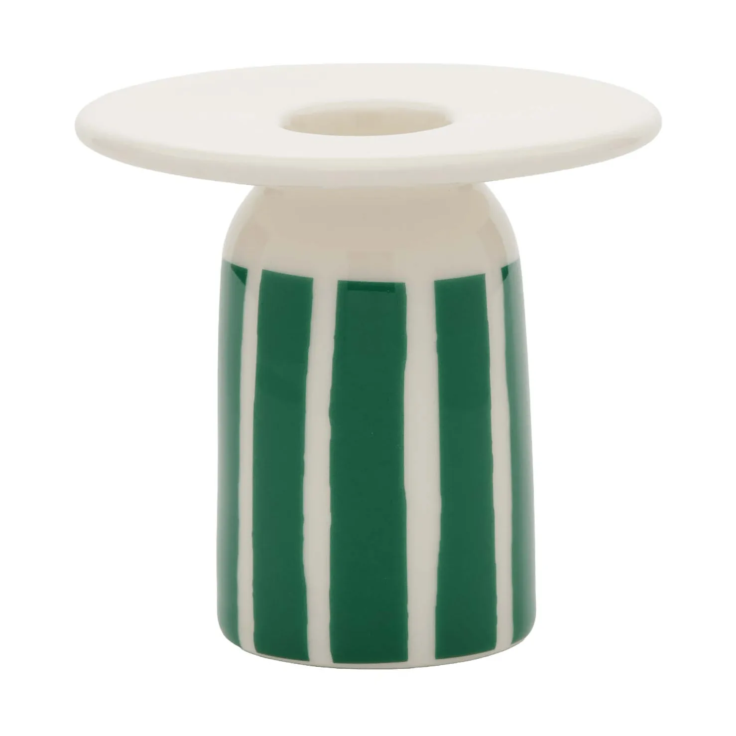 Piccolo bougeoir, White-green, 8 cm Marimekko