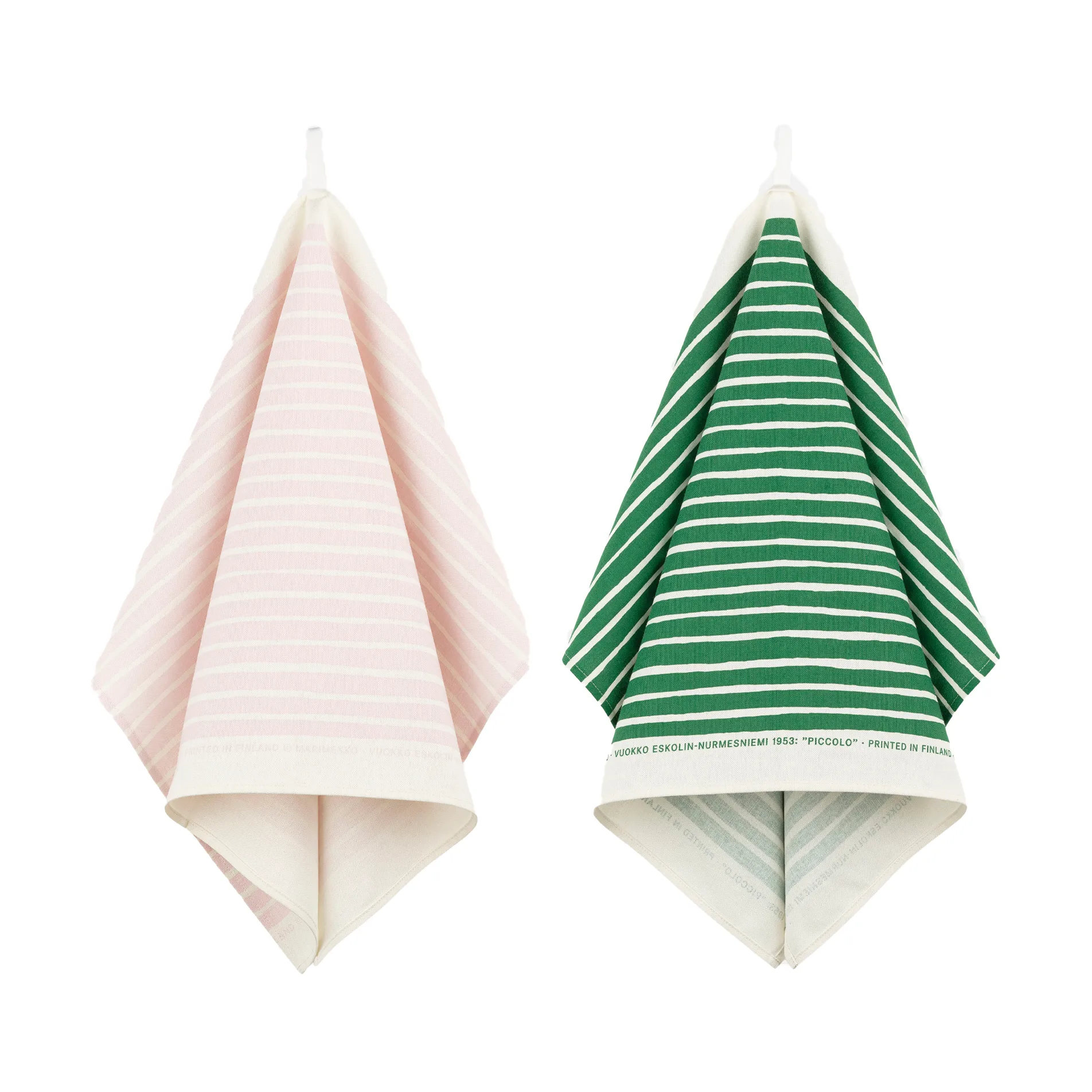 Piccolo torchon de cuisine 43x70 cm, 2 pièces, Vert-rose Marimekko