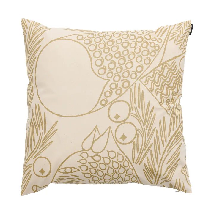 Piirto Ketunmarja housse de coussin - Off white-or, 50x50 cm - Marimekko
