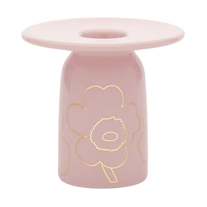 Piirto Unikko bougeoir - Pink-gold - Marimekko