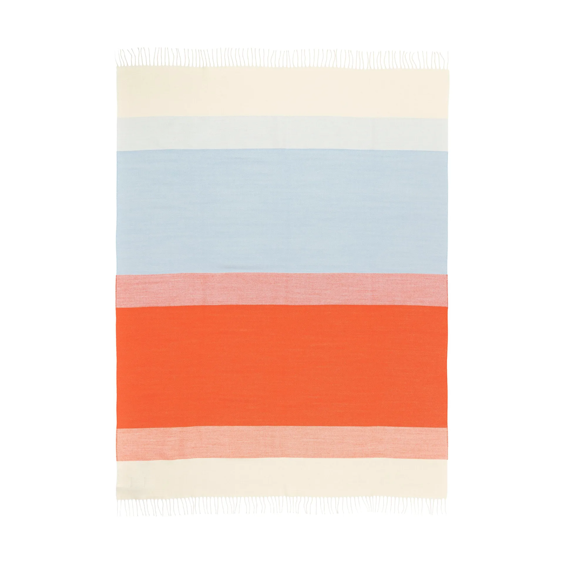 Plaid Hennika 120x180 cm, Orange-white-Light blue Marimekko