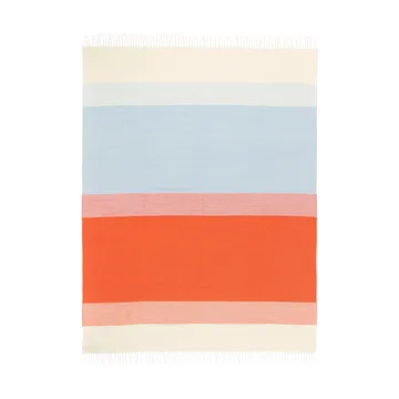 Plaid Hennika 120x180 cm - Orange-white-Light blue - Marimekko