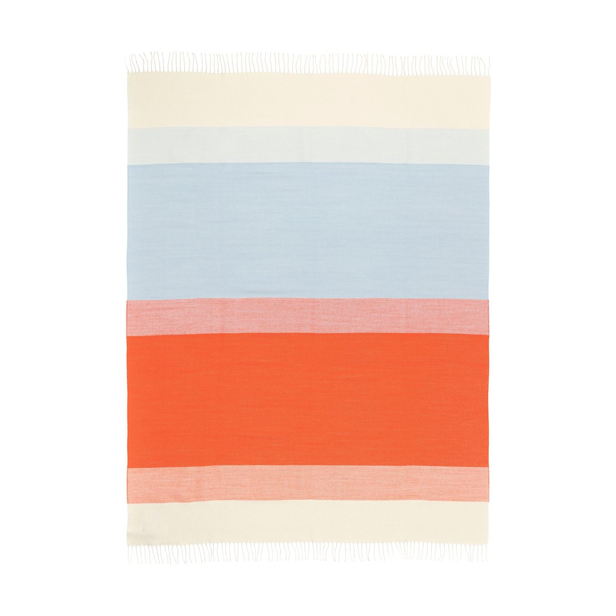 Marimekko Plaid Hennika 120x180 cm Orange-white-Light blue