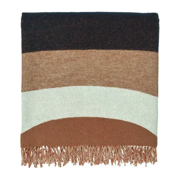 Plaid Melooni 130x170 cm - Marron-blanc cassé-bleu foncé - Marimekko