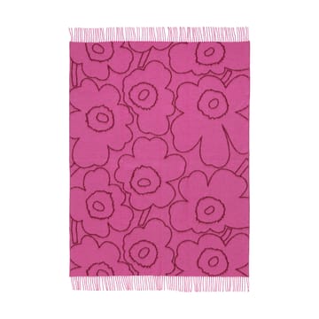 Plaid Piirto Unikko 130x170 cm - Bordeaux-fuchsia - Marimekko
