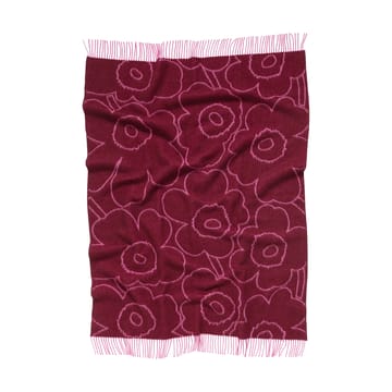 Plaid Piirto Unikko 130x170 cm - Bordeaux-fuchsia - Marimekko