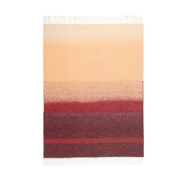 Plaid Selänne 130x170 cm, Bordeaux-off white, pêche Marimekko