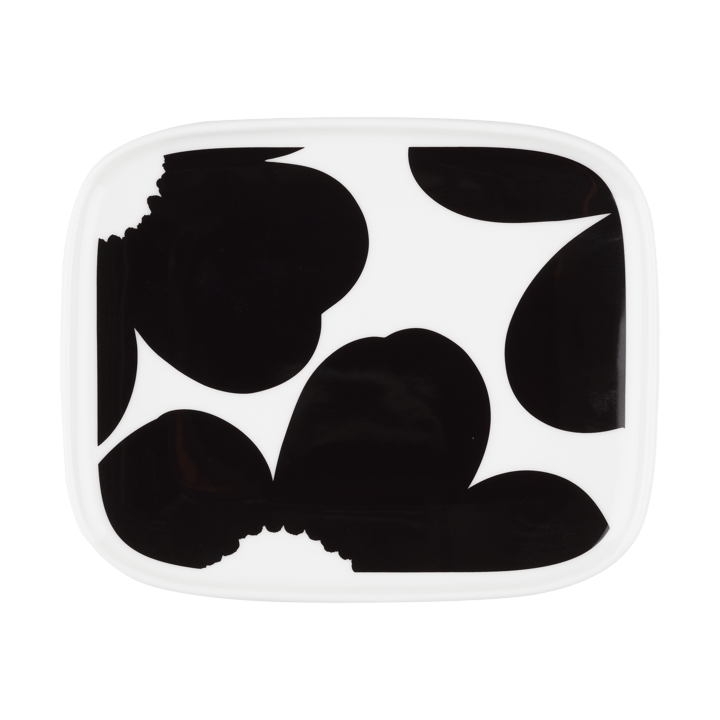 Plat Iso Unikko 12x15 cm - White-black - Marimekko