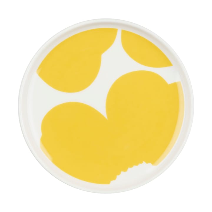 Plat Iso Unikko Ø13,5 cm - White-spring yellow - Marimekko