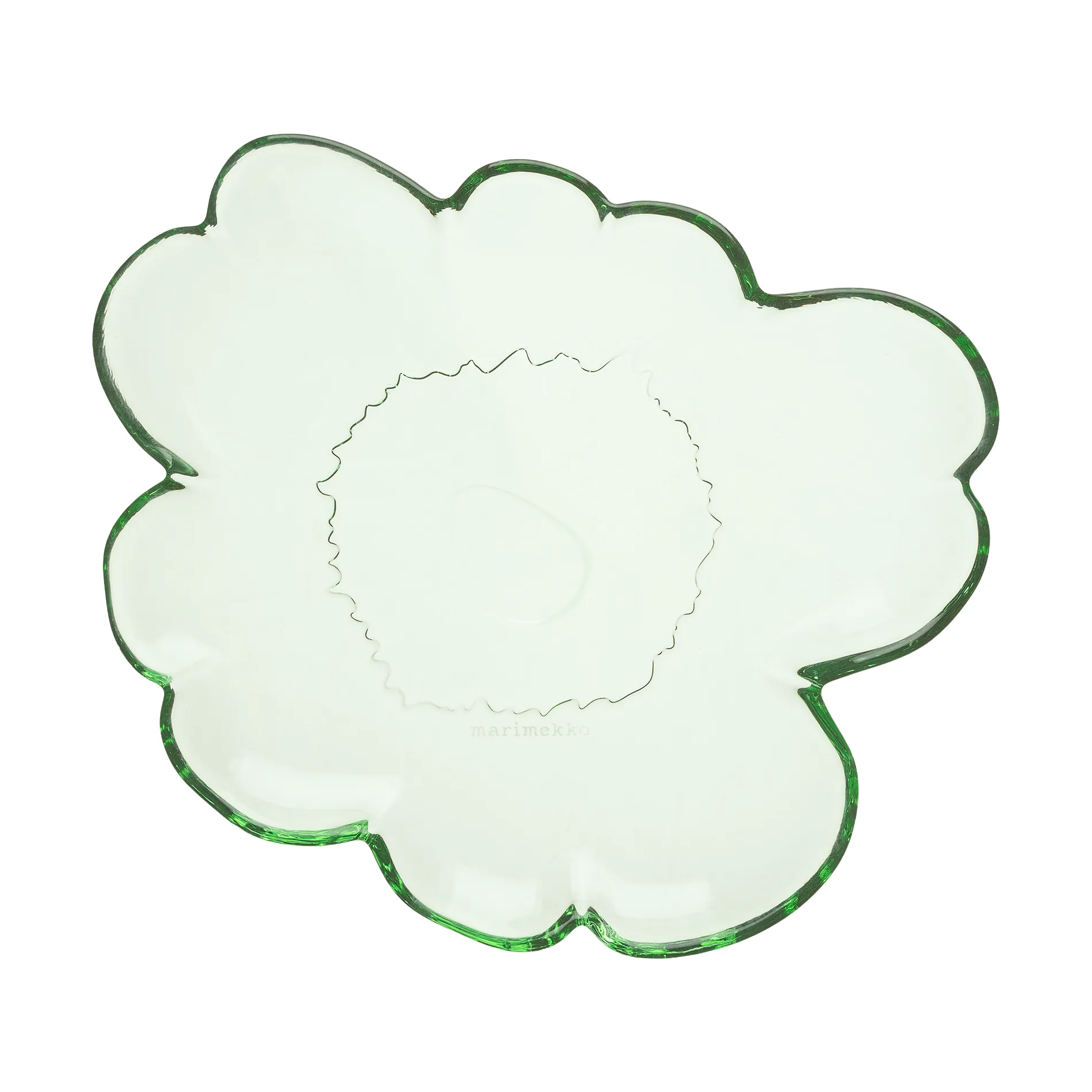 Plat Unikko Shape 20 cm, Green Marimekko