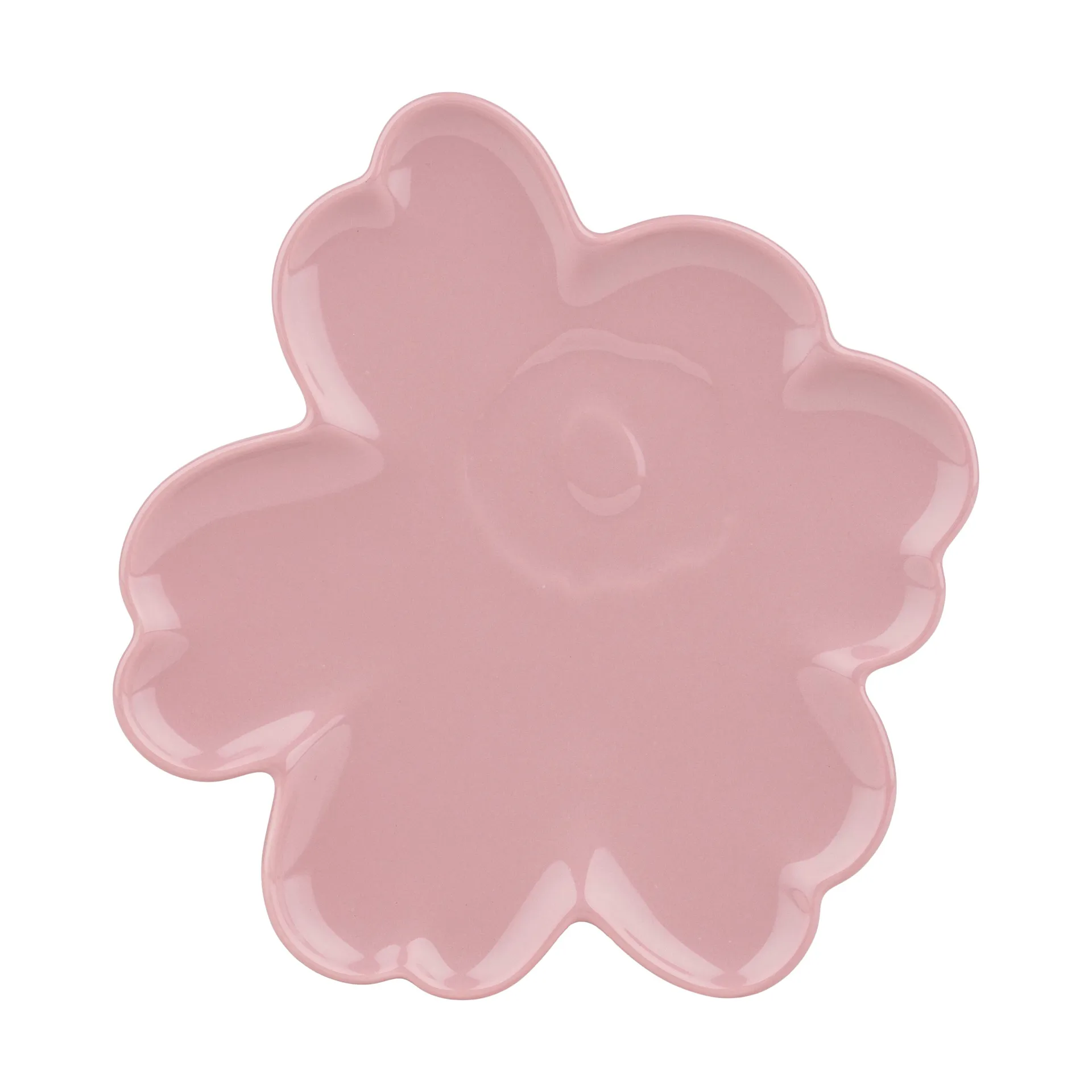 Plat Unikko Shape 20 cm, Pink Marimekko