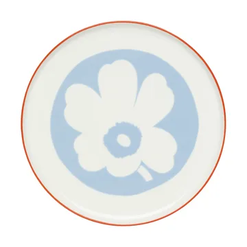 Plateau de service Unikko - White-light blue-orange red, Ø24 cm - Marimekko