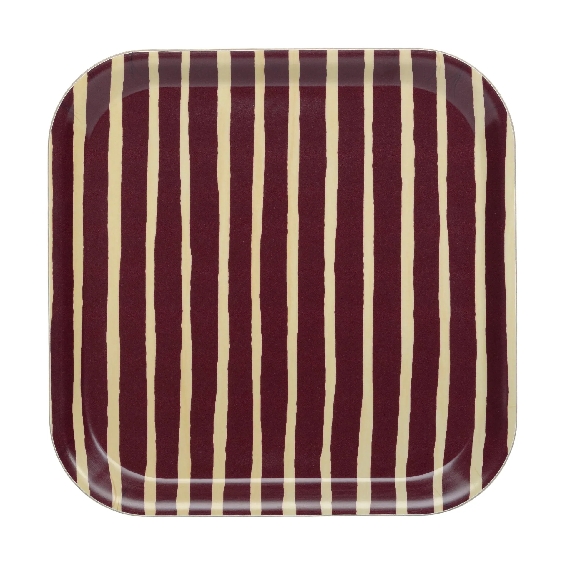 Plateau Piccolo 20x20 cm, Bordeaux Marimekko