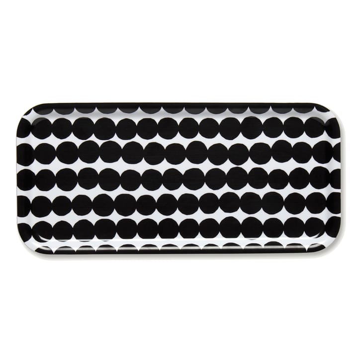Plateau Räsymatto 15 x 32 cm, Blanc-noir Marimekko