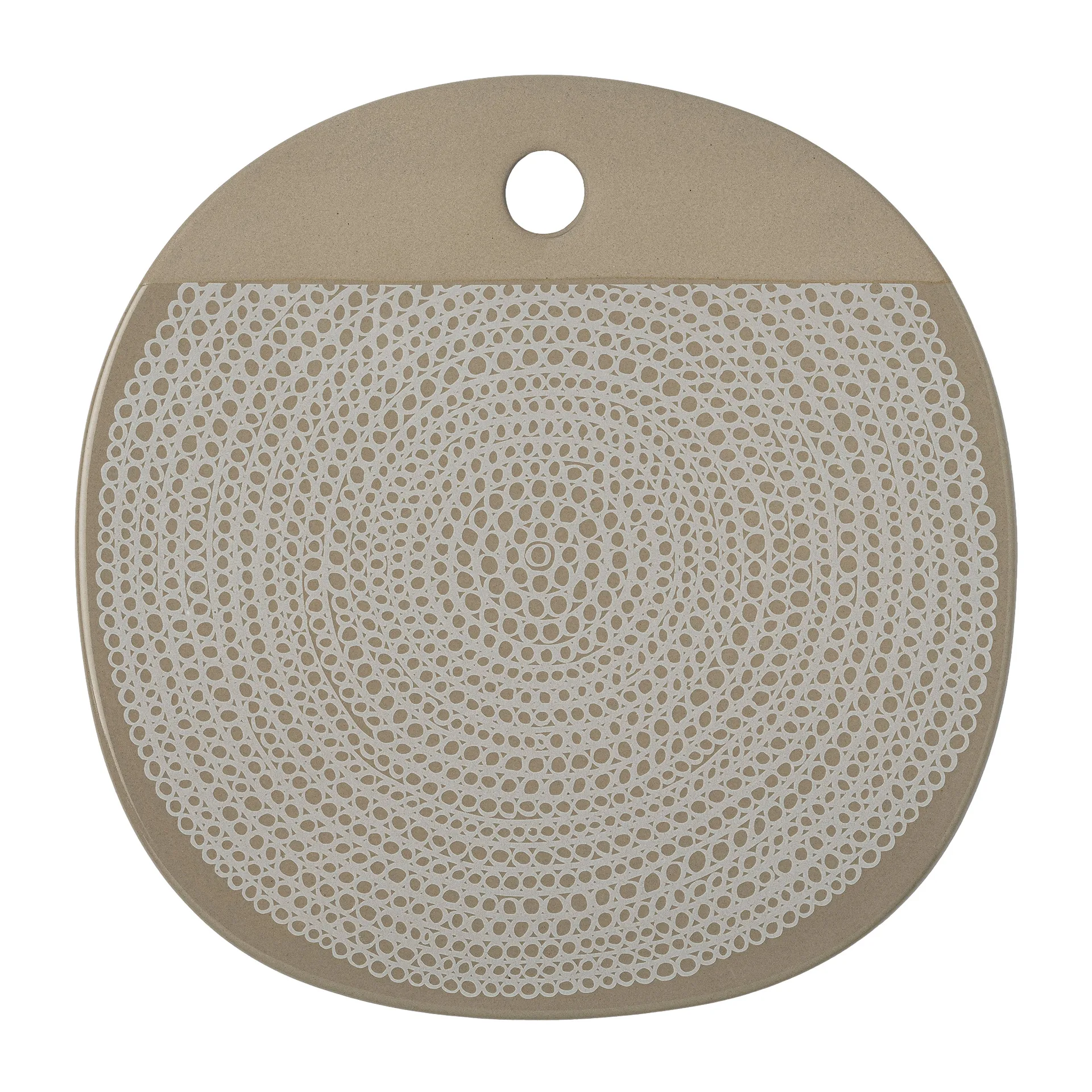 Plateau Siirtolapuutarha Ø25 cm, terra-white Marimekko
