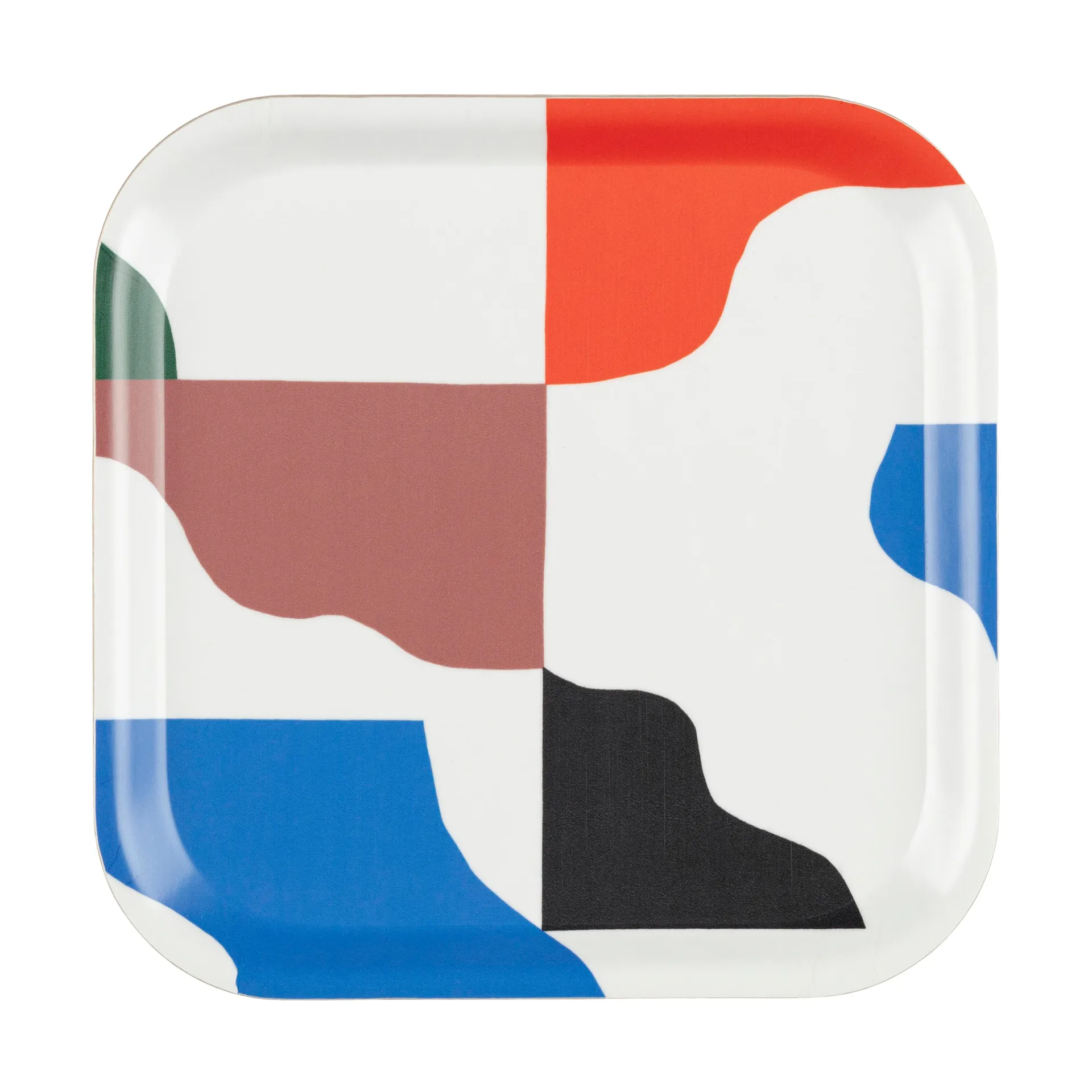 Plateau Tasapaino 20x20 cm, Feather-bright blue-orange Marimekko