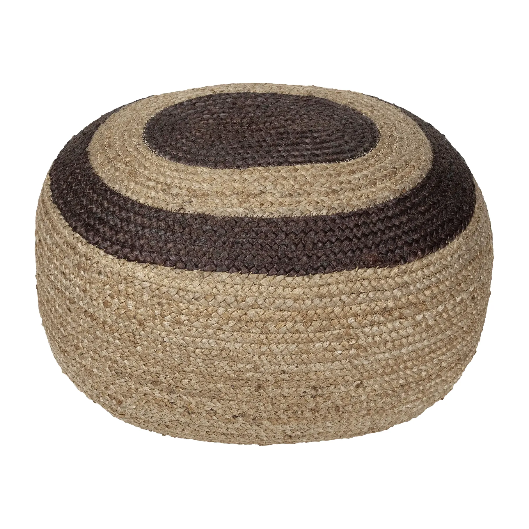 Pouf Melooni jute, Jute-marron foncé Marimekko