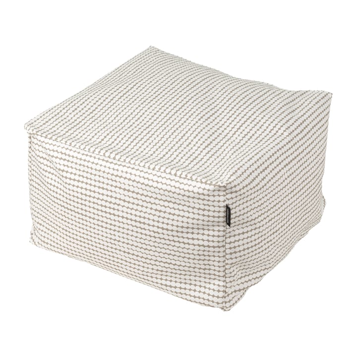 Pouf Mini Räsymatto - gris-blanc - Marimekko