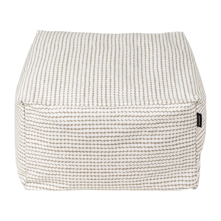 Pouf Mini Räsymatto - gris-blanc - Marimekko