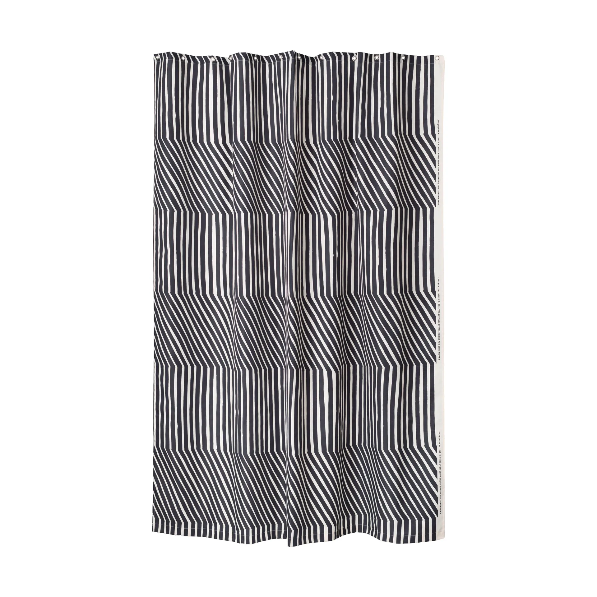 Rideau de douche Kalasääski 180x200 cm, Off white-charcoal Marimekko