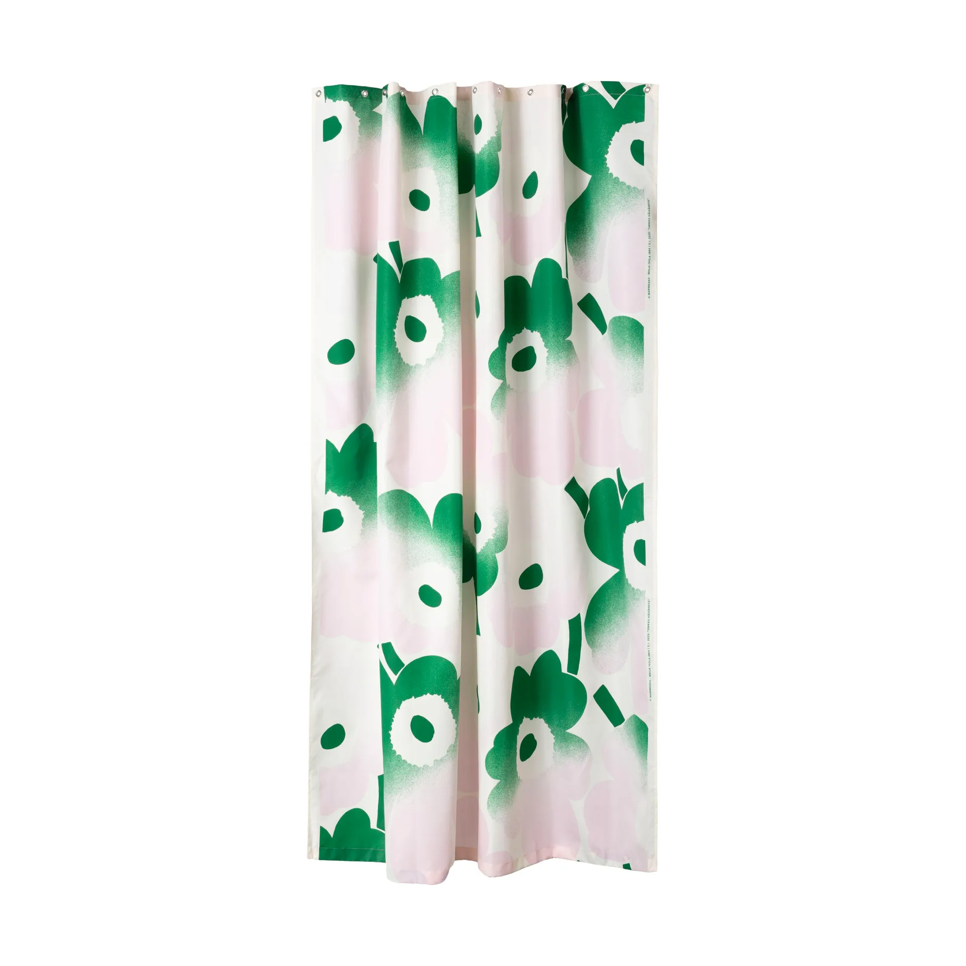 Rideau de douche Unikko Häivähdys 180x200 cm, Vert Marimekko