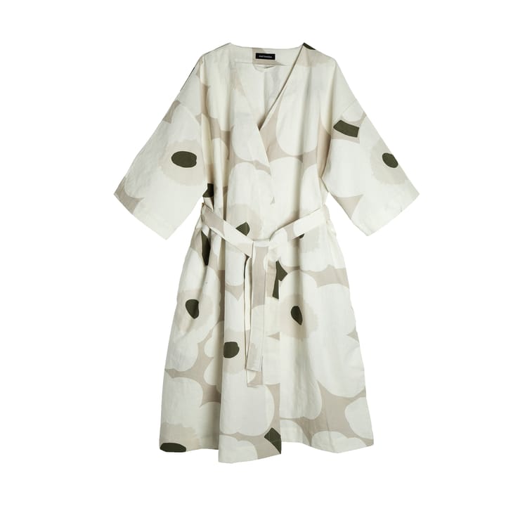 Robe de chambre Unikko, Beige-white-green, S/M Marimekko