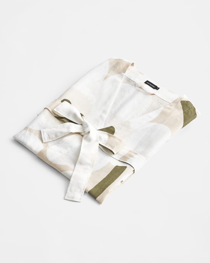 Robe de chambre Unikko, Beige-white-green, S/M Marimekko