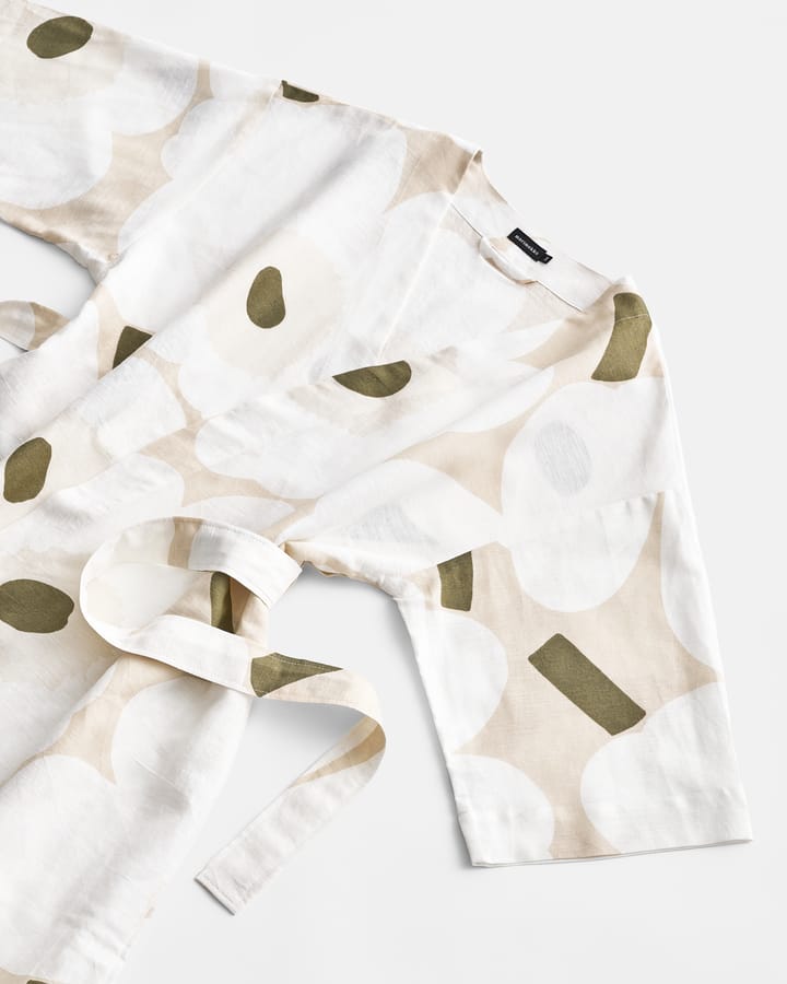 Robe de chambre Unikko - Beige-white-green, S/M - Marimekko