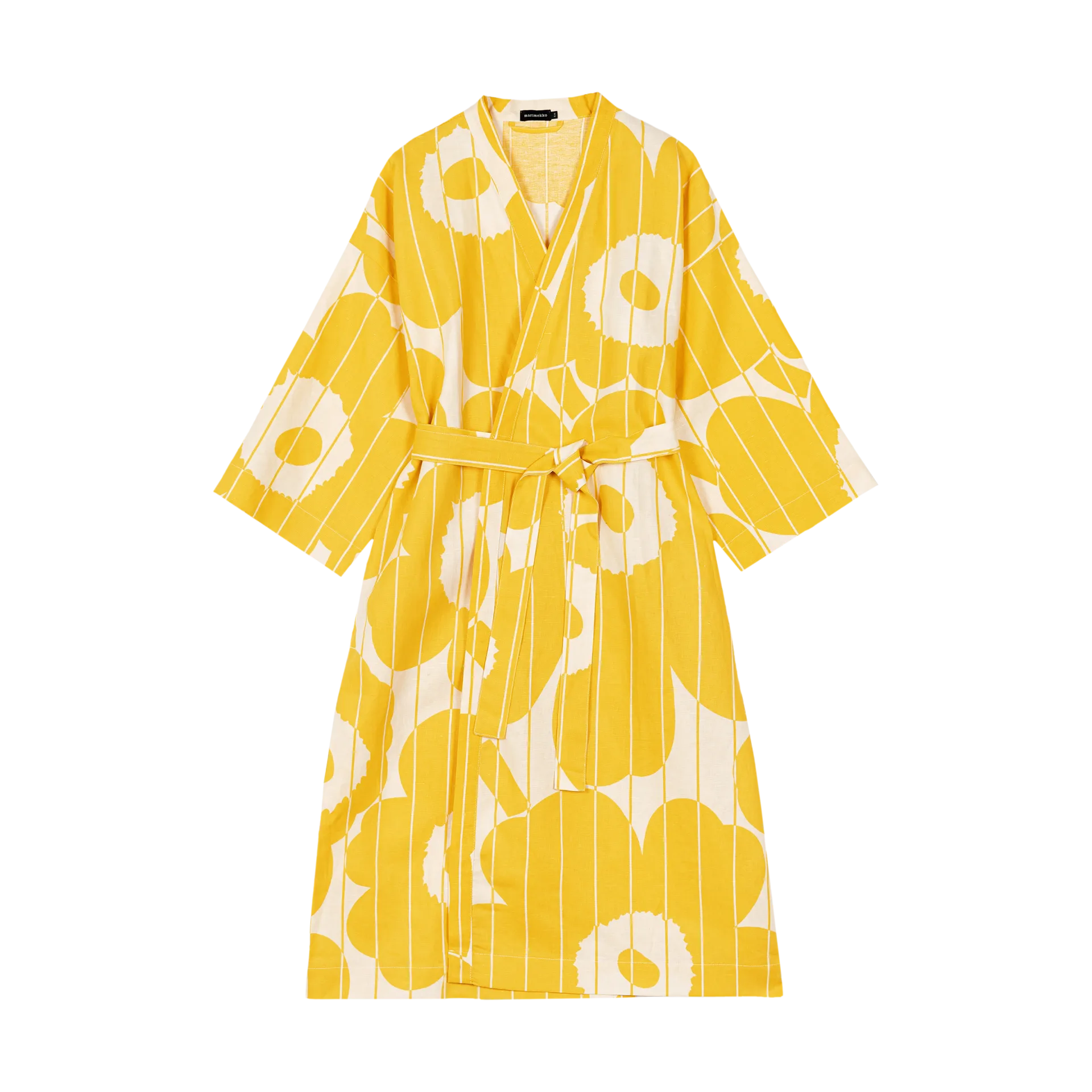 Robe de chambre Vesi Unikko S/M, Spring yellow-ecru Marimekko