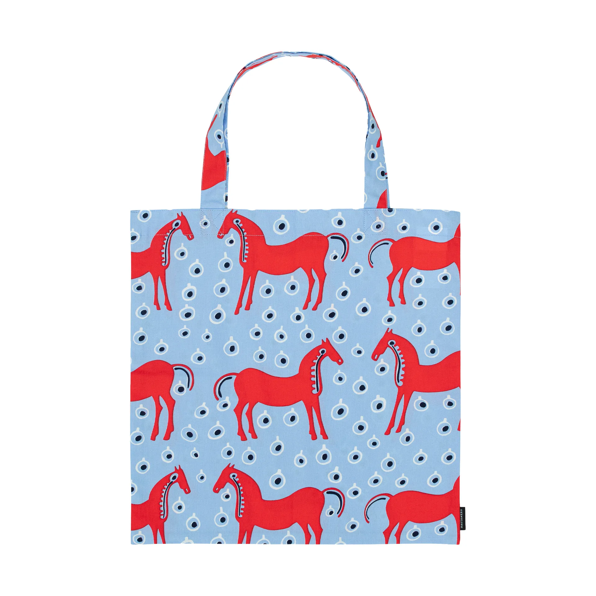 Sac Musta Tamma 44x43 cm, Light blue-red-black Marimekko