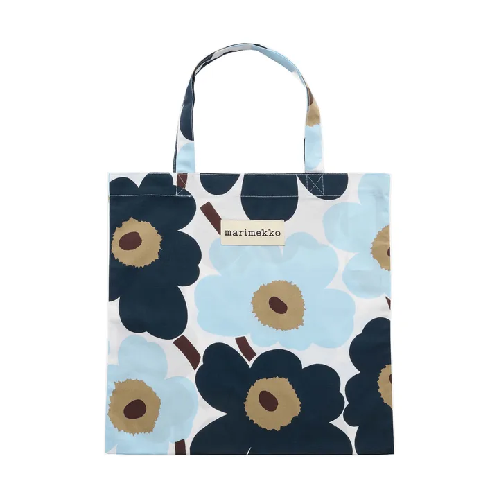 Sac Pieni Unikko 44x43 cm - White-blueberry-cold blue-dark brown - Marimekko
