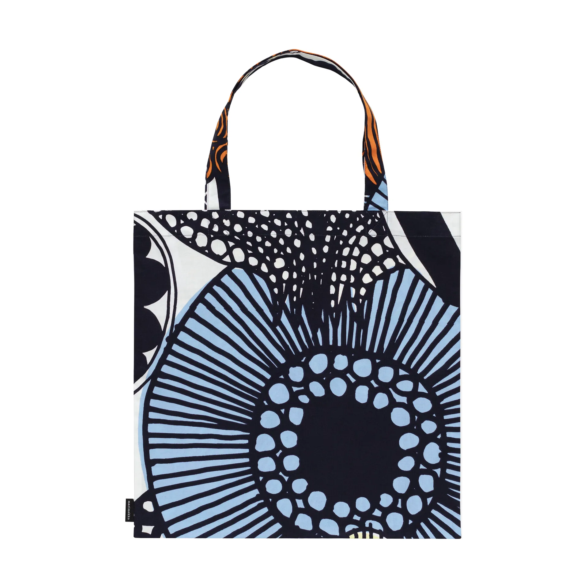 Sac Siirtolapuutarha 43x44 cm, White-yellow-orange-light blue Marimekko