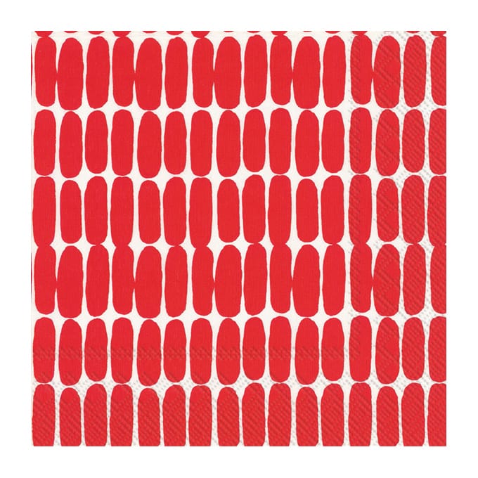 Serviette Alku 33x33 cm Lot de 20 - Rouge - Marimekko