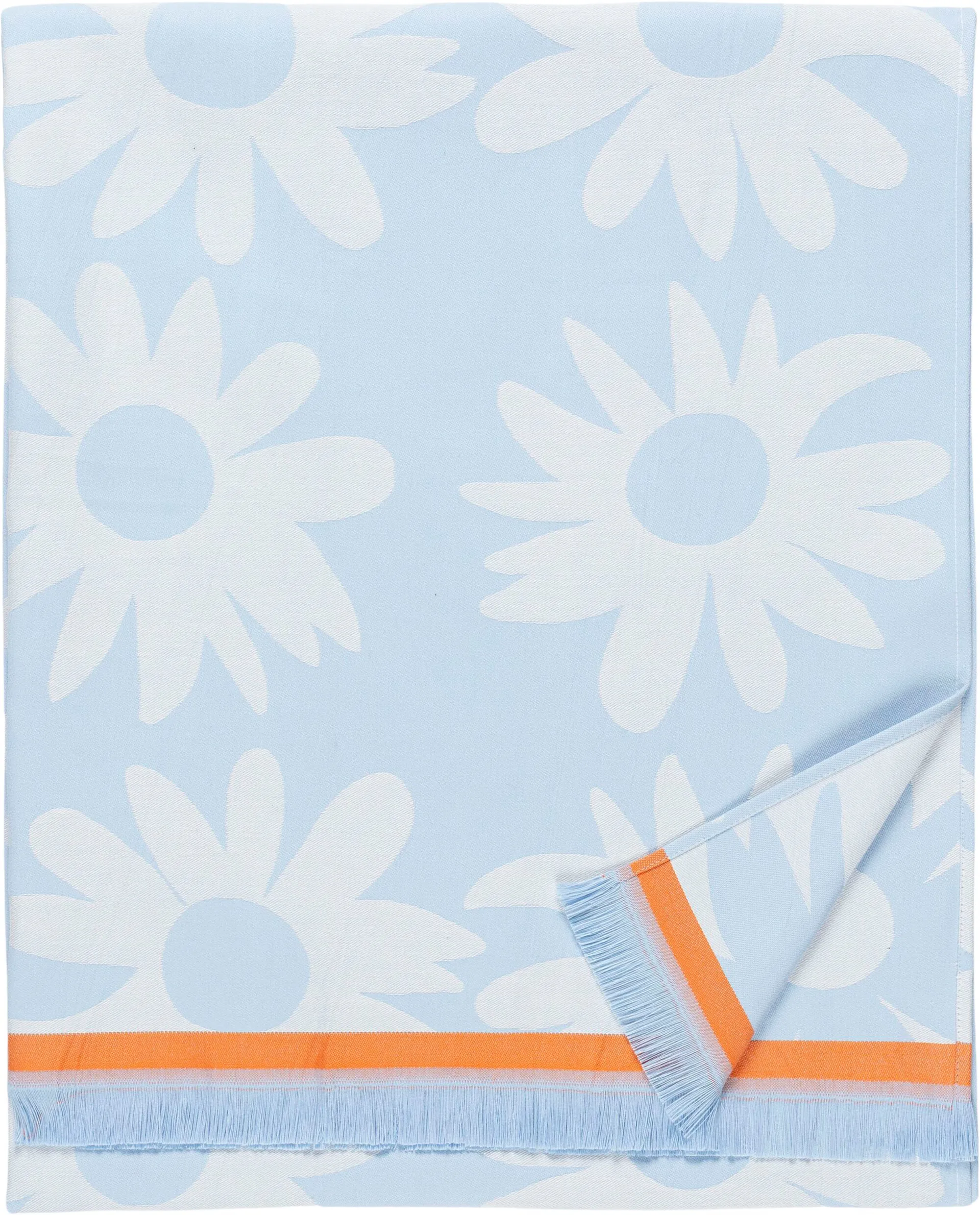 Serviette de bain Hamam Rakastaa ei rakasta 91x165 cm, Orange-Off-white-light blue Marimekko
