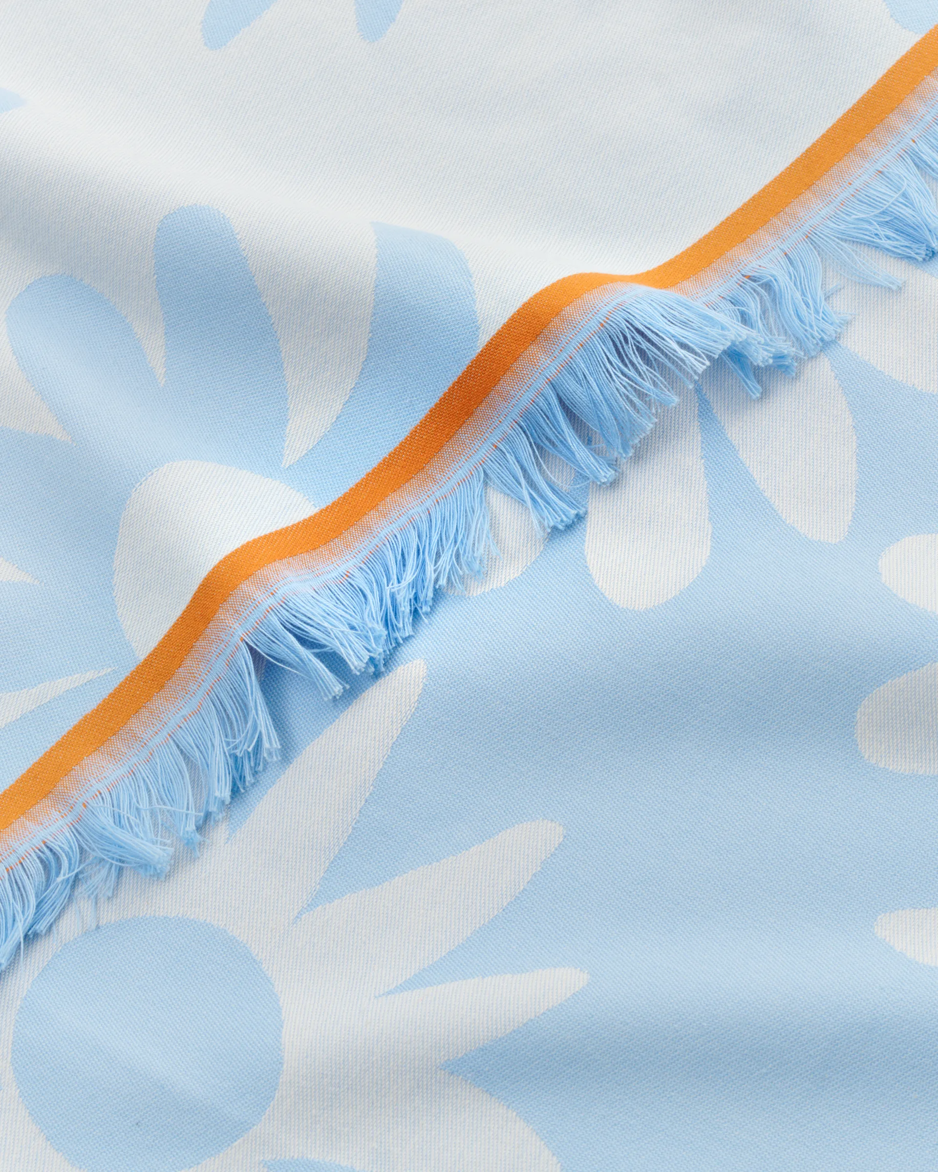 Serviette de bain Hamam Rakastaa ei rakasta 91x165 cm, Orange-Off-white-light blue Marimekko