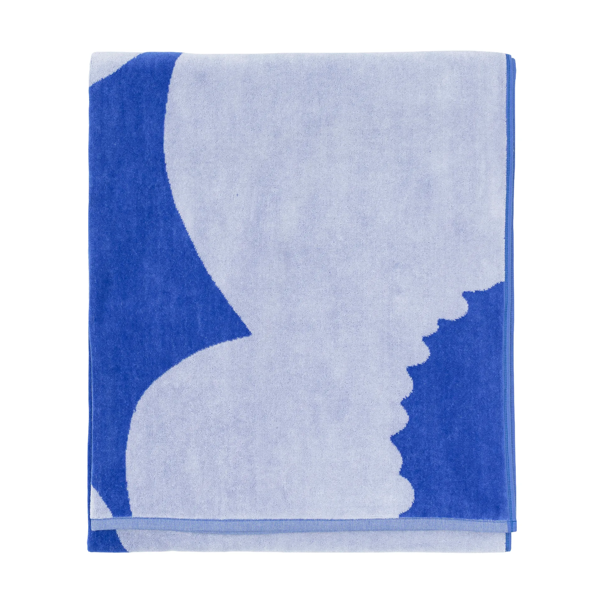 Serviette de bain Iso Unikko, Blue-blue lilac, 100x180 cm Marimekko