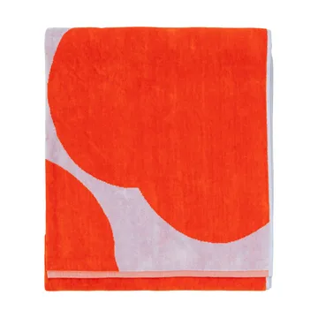 Serviette de bain Iso Unikko - Blue lilac-orange red, 100x180 cm - Marimekko