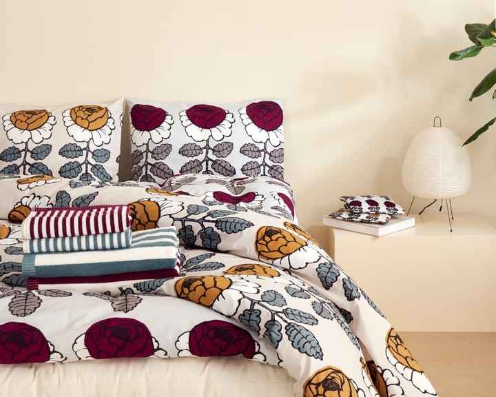 Serviette de bain Nimikko 70x140 cm - Plum-off white - Marimekko