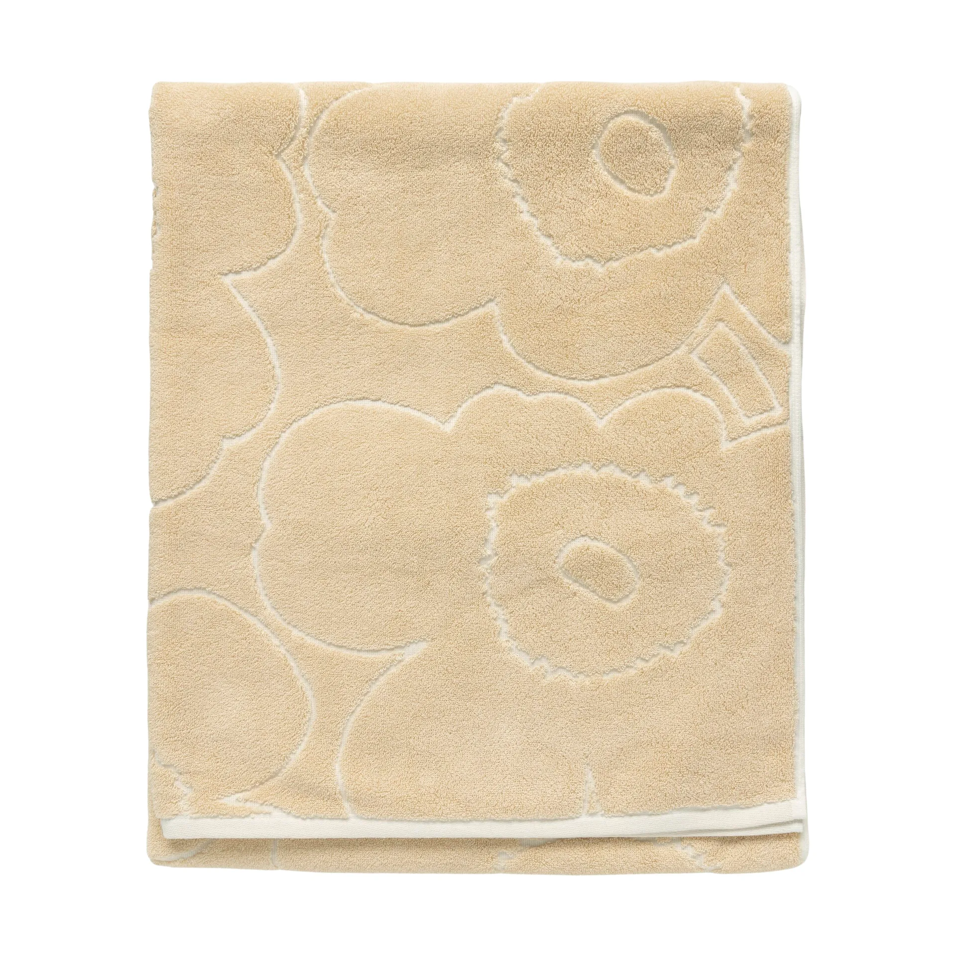 Serviette de bain Piirto Unikko 100x160 cm, Beige Marimekko