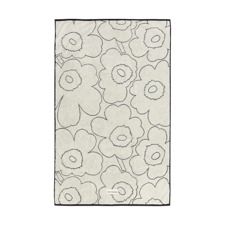 Serviette de bain Piirto Unikko 100x160 cm - Ivory-black - Marimekko