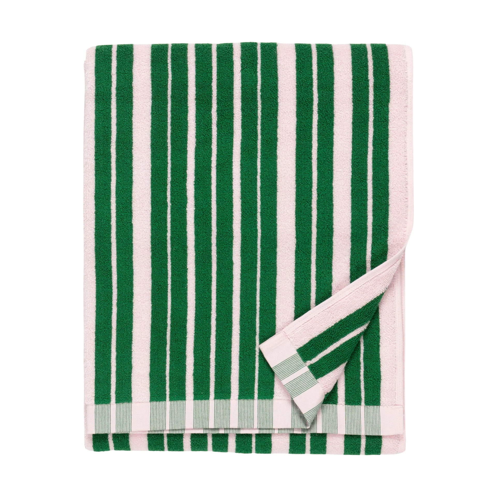 Serviette de bain Raide 70x150 cm, Green-light pink Marimekko