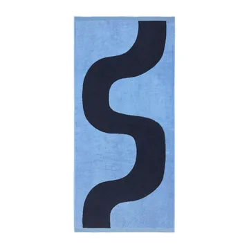 Serviette de bain Seireeni 70x150 cm - Bleu foncé-bleu - Marimekko