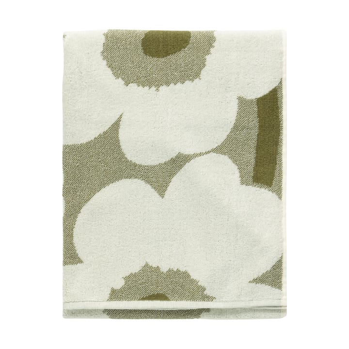 Serviette de bain Unikko 70x150 cm - Green umber-cream - Marimekko