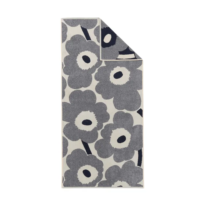 Serviette de bain Unikko 70x150 cm - Off white-blueberry - Marimekko