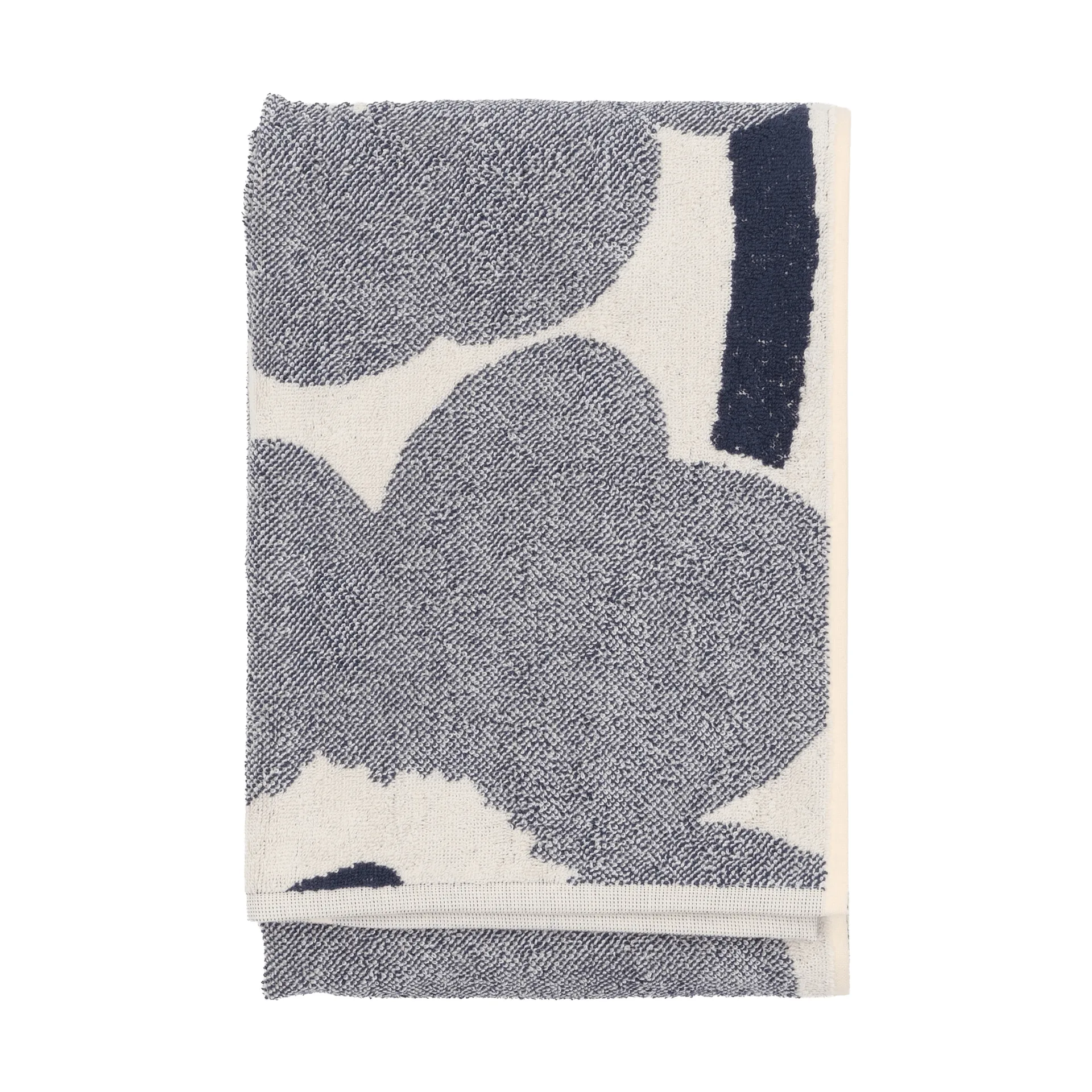 Serviette de bain Unikko 70x150 cm, Off white-blueberry Marimekko