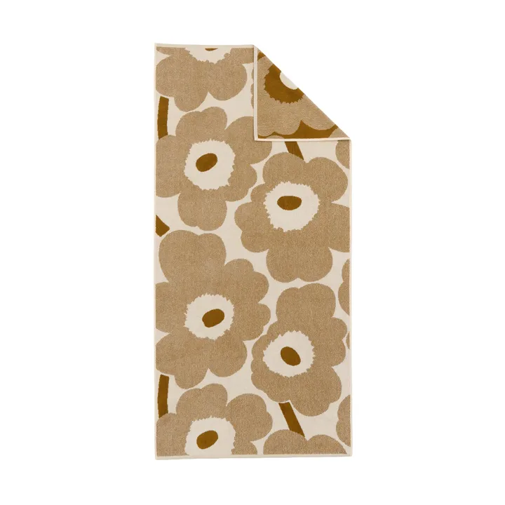 Serviette de bain Unikko 70x150 cm - Off white-bronze - Marimekko