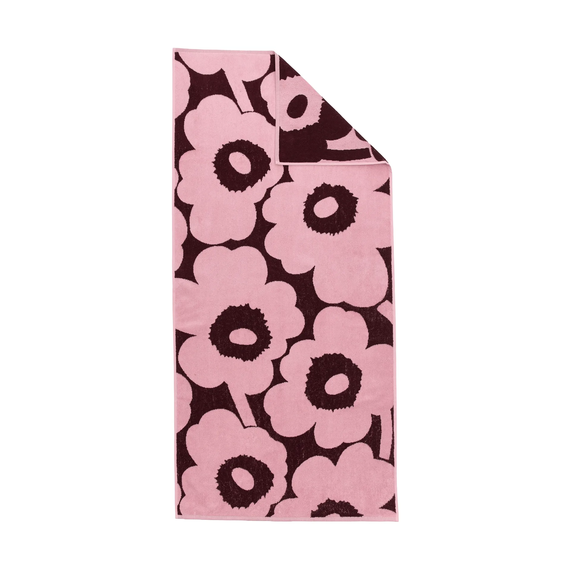 Serviette de bain Unikko 70x150 cm, Plum-rose Marimekko