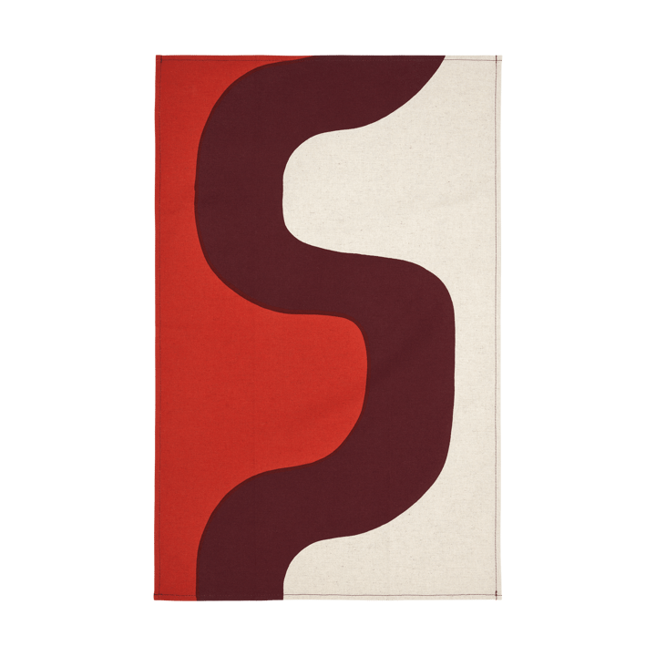Serviette de cuisine Seireeni 47x70 cm - Linen-burgundy-red - Marimekko