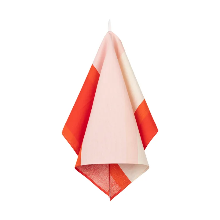 Serviette de cuisine Unikko 47x70 cm - Off white-pink-orange red - Marimekko